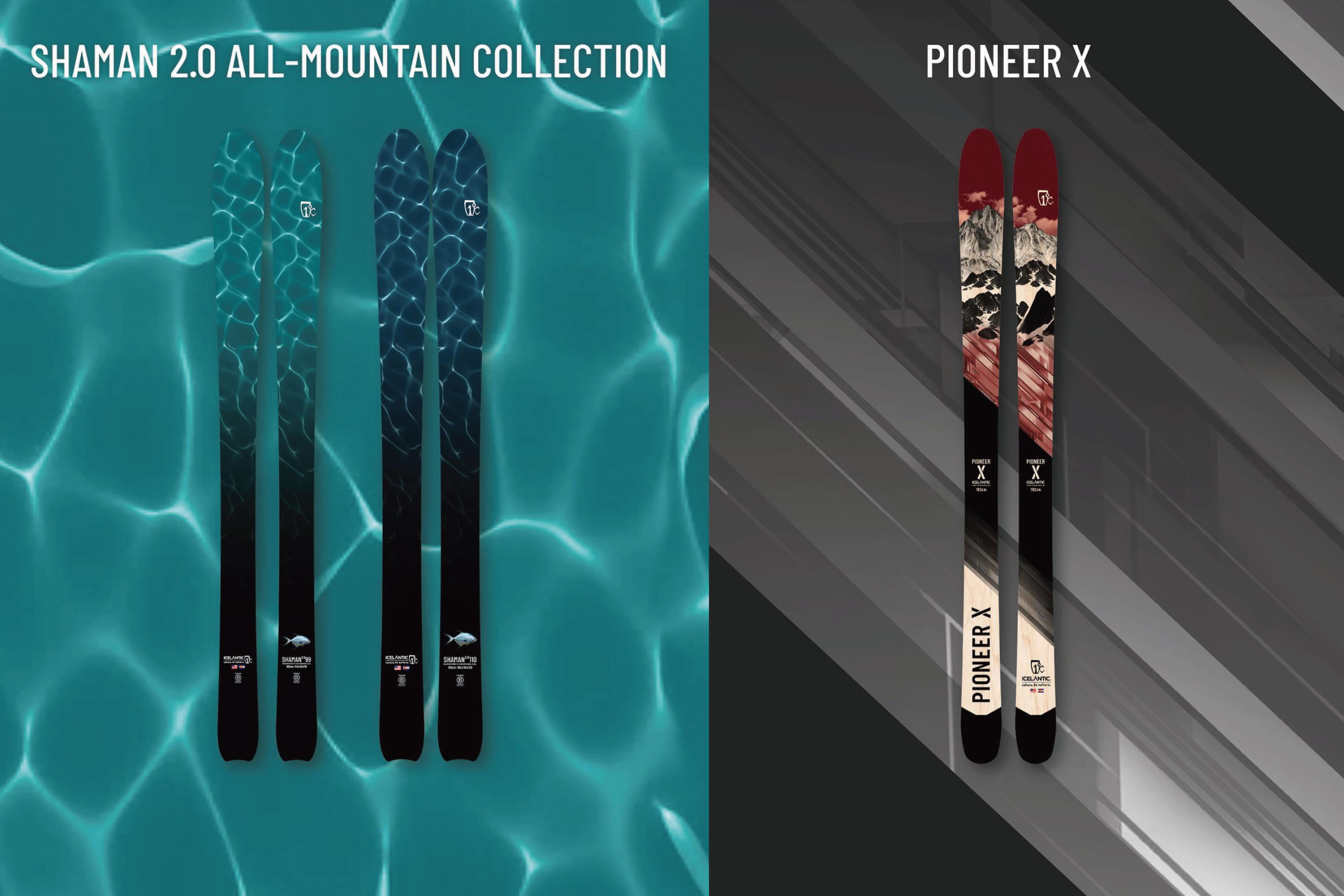 23/24ICELANTIC 3つの新機種が登場SHAMAN2.0 99/SHAMAN2.0 110/PIONEER X